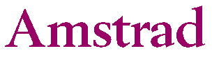 Amstrad logo - Please turn graphics on if you haven't already.