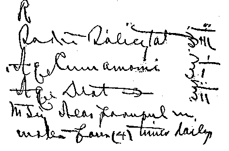 illegible prescription