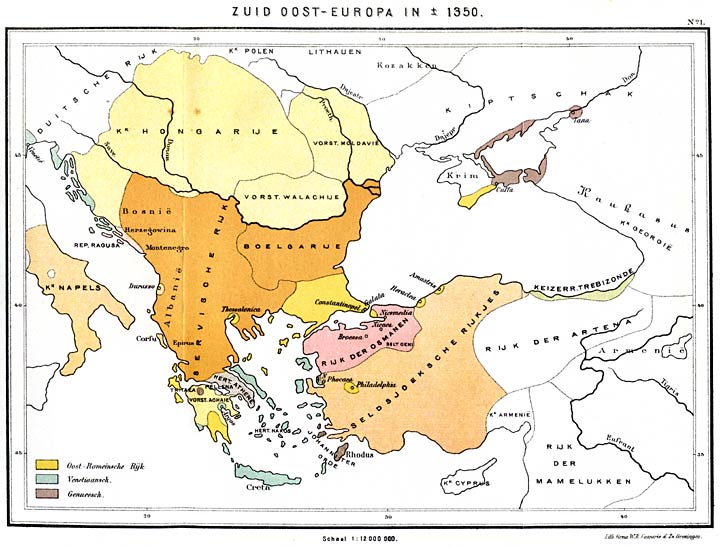 Zuid-Oost-Europa in ±1350