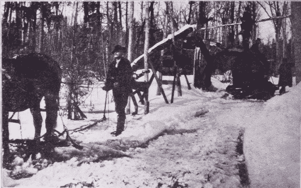 Fig. 10. Making an Ice Road by Flooding.