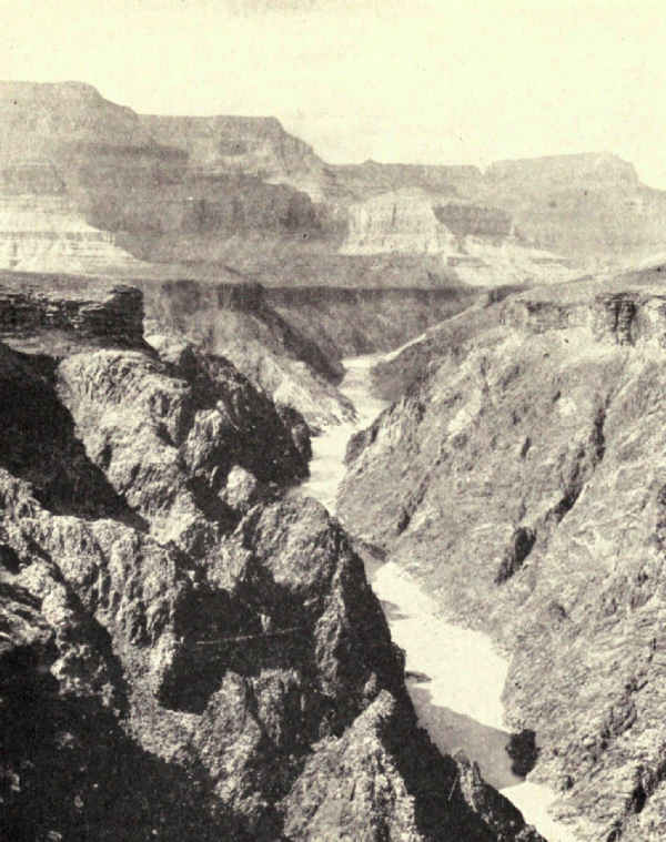 THROUGH THE GRANITE GORGE SURGES THE MUDDY COLORADO