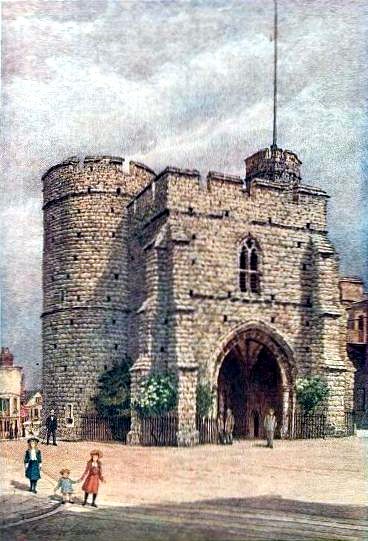 WESTGATE, CANTERBURY, FROM WITHIN.