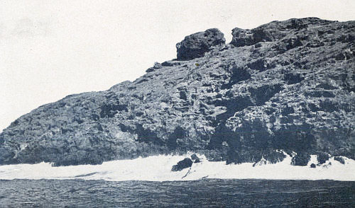 WHERE THE DEEP-BLUE SWELL BOOMS AGAINST THE LAVA WALL OF
CLEMENTE ISLAND