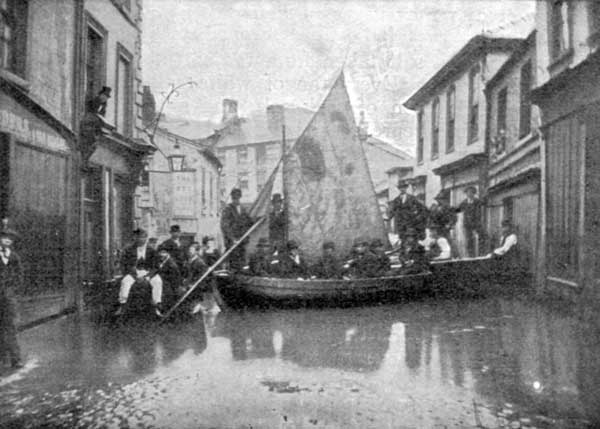 A FLOOD IN THE
STREETS OF NORTHWICH.