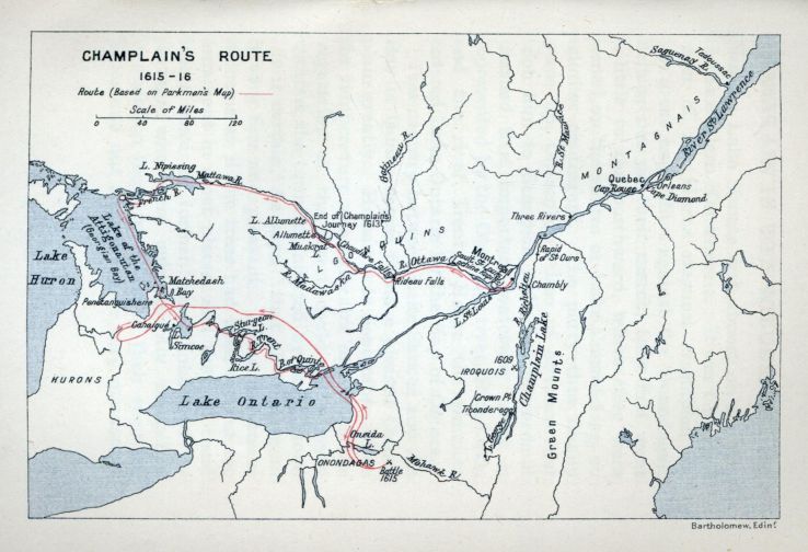 CHAMPLAIN'S ROUTE, 1615-16