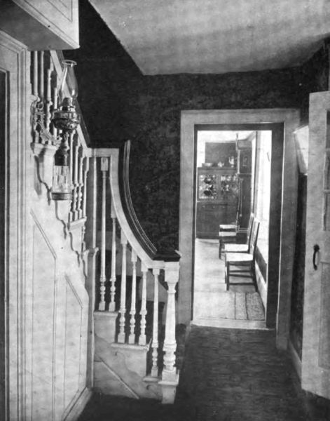 Plate XXXIX.—Hallway, Spencer-Pierce House.