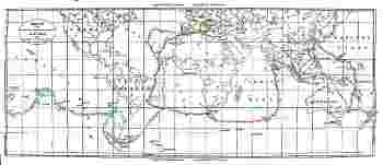 Eastward track around the world.