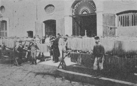 Fig. 33.—Drying Macaroni in Italy.