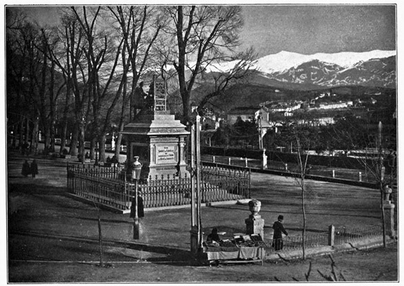 The Columbus Monument in Granada