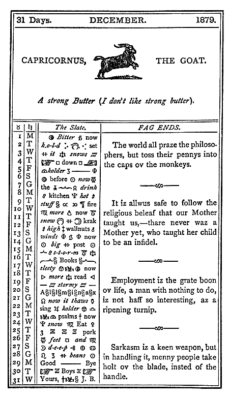 almanac December 1879