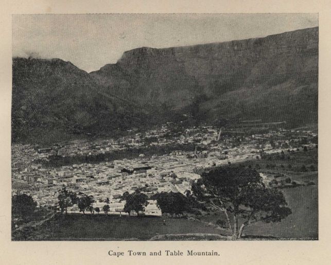 Cape Town and Table Mountain.