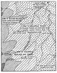 Fig. 41—Regional diagram of the eastern aspect of the
Cordillera Vilcapampa. See also Fig. 17 of which this is an enlarged
section.