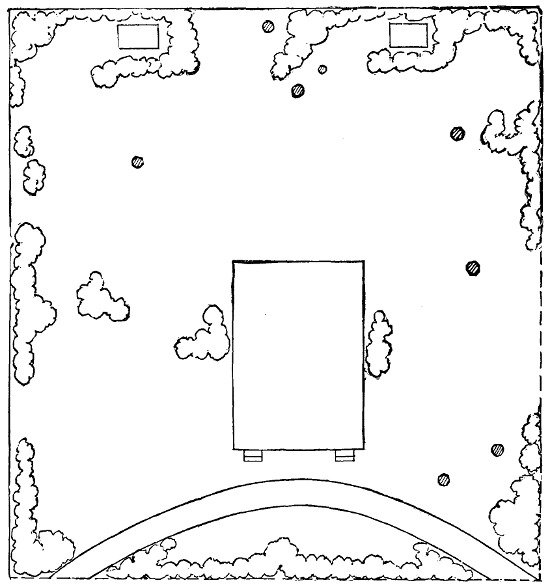 Fig. 362. Plan of the improvement of the school ground, shown in Fig. 365.