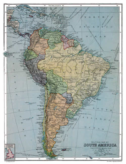 Political Map of South America