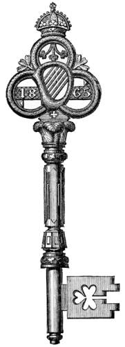 MASTER-KEY OF THE DUBLIN INTERNATIONAL EXHIBITION, 1865.