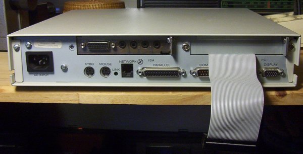 The back of the completed system