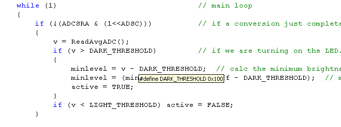 Viewing #define literals in source