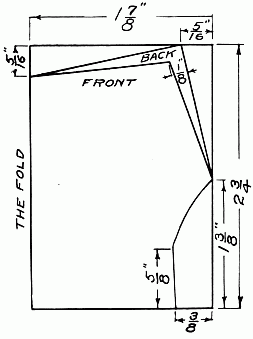 DRAFT FOR A PATTERN OF A PAIR OF DRAWERS.