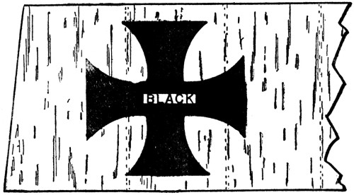 Black Cross on German Flyers