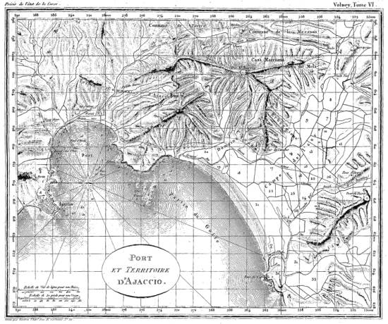 PORT ET TERRITOIRE D'AJACCIO.