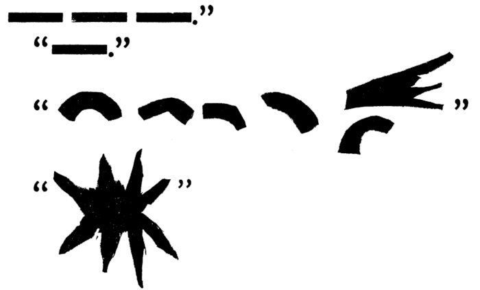 —— —— ——.” “——.”