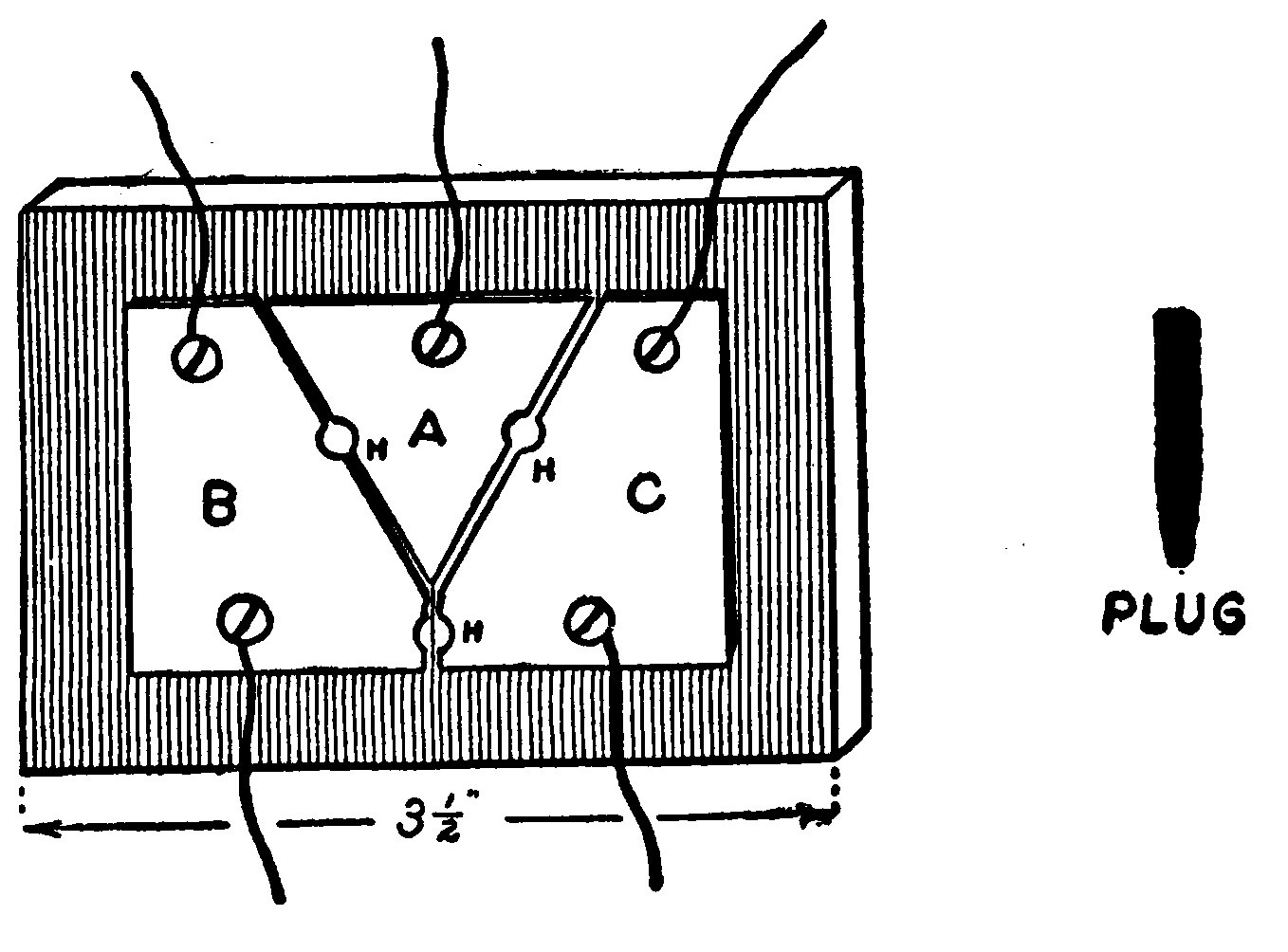 Fig. 100.—Home-made Lightning-Arrester.